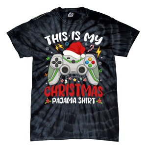 This Is My Christmas Pajama Video Game Gamer Boy Teens Tie-Dye T-Shirt