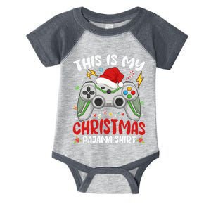 This Is My Christmas Pajama Video Game Gamer Boy Teens Infant Baby Jersey Bodysuit