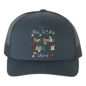 This Is My Christmas Pajama Funny Gift Red Plaid Funny Ugly Xmas Gift Yupoong Adult 5-Panel Trucker Hat