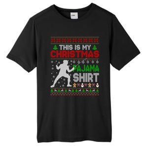 This Is My Christmas Pajama Ugly Sweater Fencing Meaningful Gift Tall Fusion ChromaSoft Performance T-Shirt