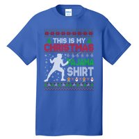 This Is My Christmas Pajama Ugly Sweater Fencing Meaningful Gift Tall T-Shirt