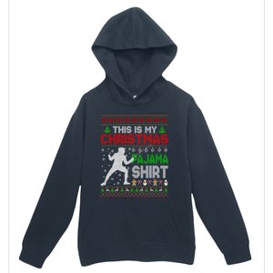 This Is My Christmas Pajama Ugly Sweater Fencing Meaningful Gift Urban Pullover Hoodie