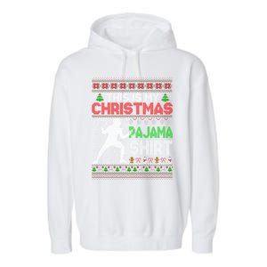 This Is My Christmas Pajama Ugly Sweater Fencing Meaningful Gift Garment-Dyed Fleece Hoodie