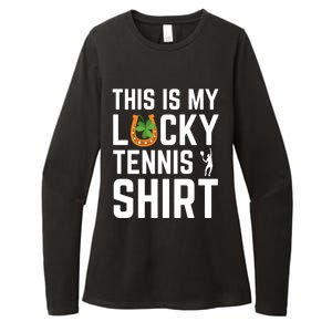 This Is My Lucky Tennis Gift Sport Game St Patrick's Day Funny Gift Womens CVC Long Sleeve Shirt