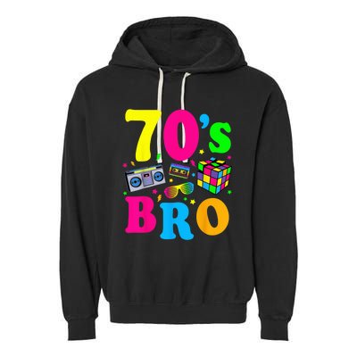 This Is My 70-s Bro Costume 60's 70's Party Tee  Garment-Dyed Fleece Hoodie