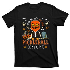 This Is My Scary Pickleball Costume Halloween Skeleton Lover T-Shirt