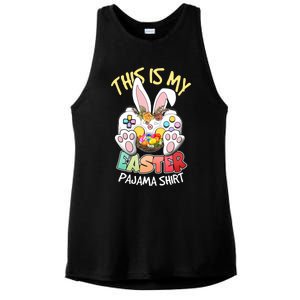 This Is My Easter Pajama Gift Game Control Basket Gaming Gift Ladies PosiCharge Tri-Blend Wicking Tank