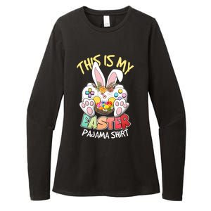 This Is My Easter Pajama Gift Game Control Basket Gaming Gift Womens CVC Long Sleeve Shirt