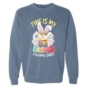 This Is My Easter Pajama Gift Game Control Basket Gaming Gift Garment-Dyed Sweatshirt