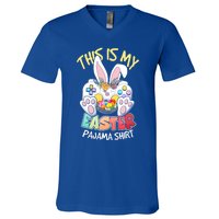 This Is My Easter Pajama Gift Game Control Basket Gaming Gift V-Neck T-Shirt