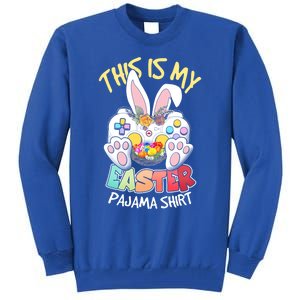 This Is My Easter Pajama Gift Game Control Basket Gaming Gift Tall Sweatshirt