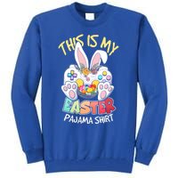 This Is My Easter Pajama Gift Game Control Basket Gaming Gift Tall Sweatshirt