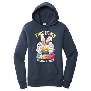 This Is My Easter Pajama Gift Game Control Basket Gaming Gift Women's Pullover Hoodie