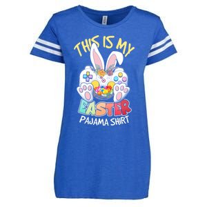 This Is My Easter Pajama Gift Game Control Basket Gaming Gift Enza Ladies Jersey Football T-Shirt