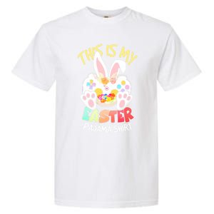 This Is My Easter Pajama Gift Game Control Basket Gaming Gift Garment-Dyed Heavyweight T-Shirt