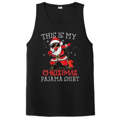 This Is My Christmas Pajama Dabbing African American Santa PosiCharge Competitor Tank