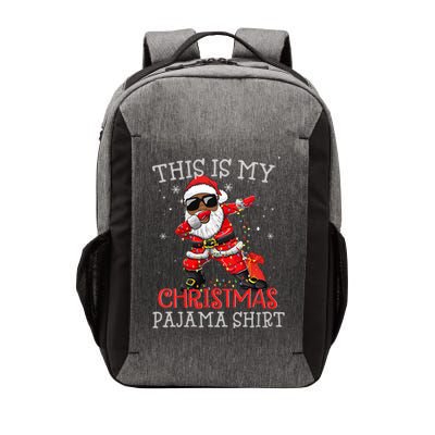 This Is My Christmas Pajama Dabbing African American Santa Vector Backpack