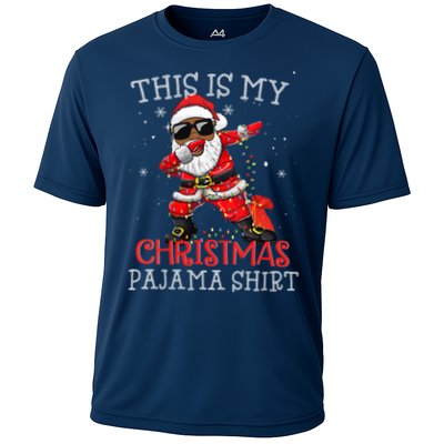 This Is My Christmas Pajama Dabbing African American Santa Performance Shirt