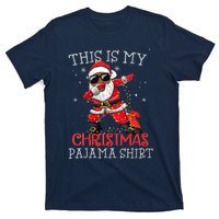 This Is My Christmas Pajama Dabbing African American Santa T-Shirt