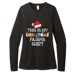 This Is My Christmas Pajama Shirt Xmas Family Womens CVC Long Sleeve Shirt