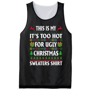 This Is My Its Too Hot For Ugly Christmas Sweaters Mesh Reversible Basketball Jersey Tank