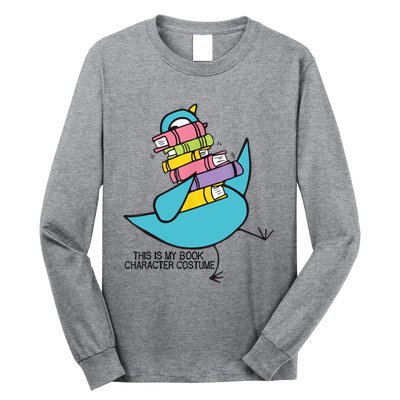 This Is My Book Character Costume Funny Pigeon Reading Long Sleeve Shirt