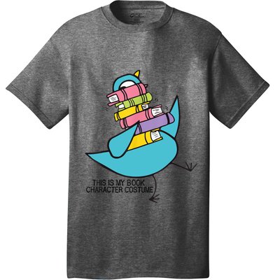 This Is My Book Character Costume Funny Pigeon Reading T-Shirt