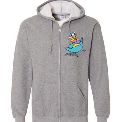 This Is My Book Character Costume Funny Pigeon Reading Full Zip Hoodie