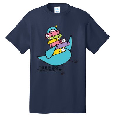 This Is My Book Character Costume Funny Pigeon Reading Tall T-Shirt