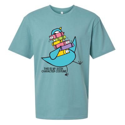 This Is My Book Character Costume Funny Pigeon Reading Sueded Cloud Jersey T-Shirt