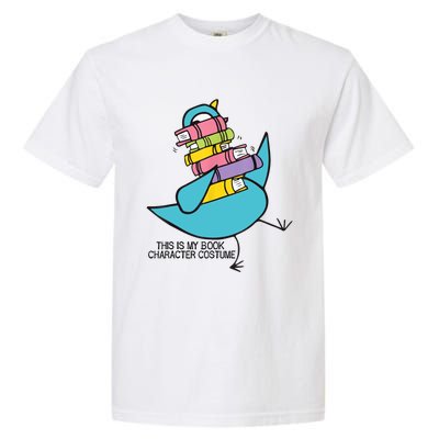 This Is My Book Character Costume Funny Pigeon Reading Garment-Dyed Heavyweight T-Shirt