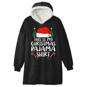 This Is My Christmas Pajama Shirts Funny Santa Xmas Holiday Hooded Wearable Blanket