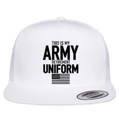 This Is My Army Retirement Uniform Retired Military Flat Bill Trucker Hat