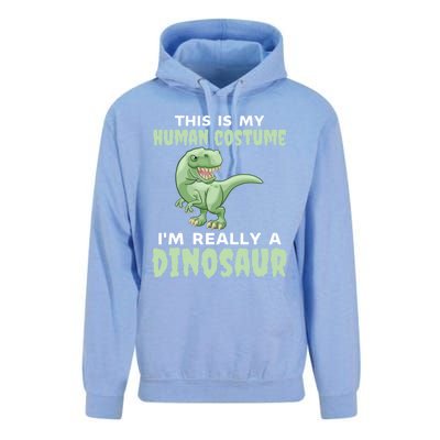 This Is My Hu Costume IM Really A Dinosaur Halloween Gift Unisex Surf Hoodie