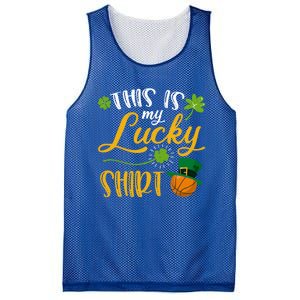 This Is My Lucky Basketball Shamrock Cool Gift St Patricks Day Cool Gift Mesh Reversible Basketball Jersey Tank