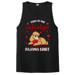 This Is My Valentine Pajama Poodle Couple Matching Gift PosiCharge Competitor Tank