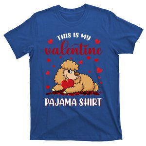 This Is My Valentine Pajama Poodle Couple Matching Gift T-Shirt