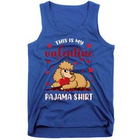 This Is My Valentine Pajama Poodle Couple Matching Gift Tank Top