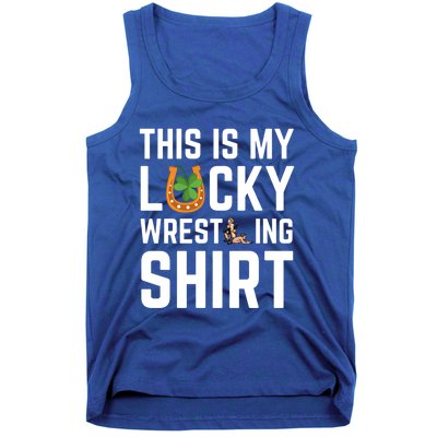 This Is My Lucky Wrestling Great Gift Sport Game St Patrick's Day Cool Gift Tank Top