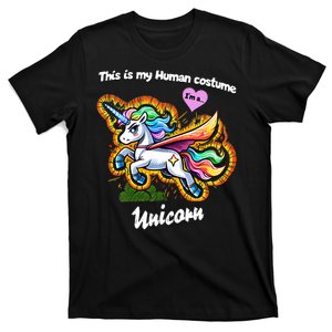 This Is My Human Costume – Magic Halloween Unicorn T-Shirt