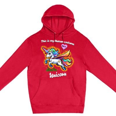 This Is My Human Costume – Magic Halloween Unicorn Premium Pullover Hoodie