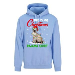 This Is My Christmas Pajama Gift Siamese Cat Santa Hat Xmas Gift Unisex Surf Hoodie