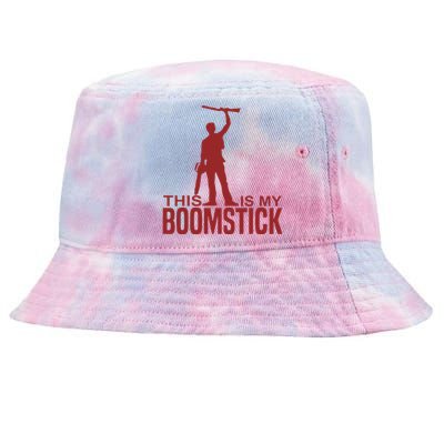 This Is My Boomstick Shotgun Chainsaw Dead Evil Halloween Tie-Dyed Bucket Hat