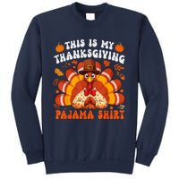 This Is My Thanksgiving Pajama Happy Turkey Hat Thanksgiving Sweatshirt