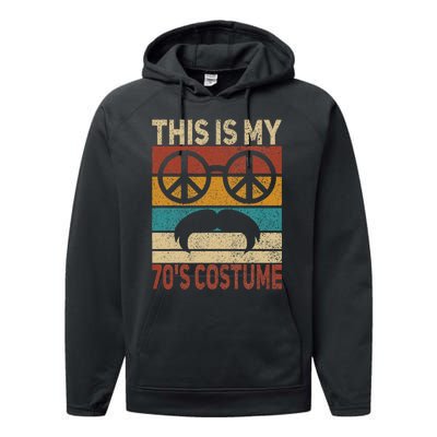 This Is My 70s Costume 70 Styles Men 70s Disco 1970s Outfit Performance Fleece Hoodie