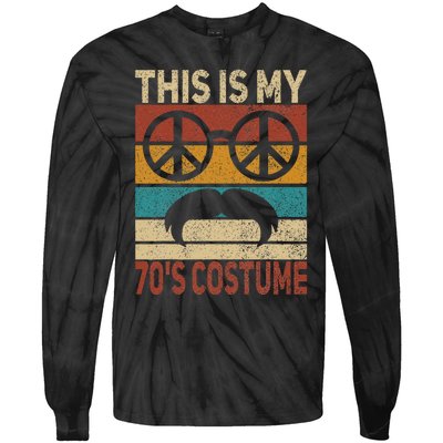 This Is My 70s Costume 70 Styles Men 70s Disco 1970s Outfit Tie-Dye Long Sleeve Shirt