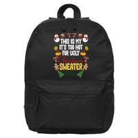 This Is My It's Too Hot For Ugly Christmas Sweater 16 in Basic Backpack
