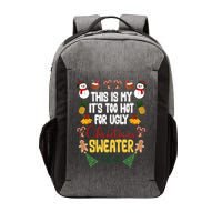 This Is My It's Too Hot For Ugly Christmas Sweater Vector Backpack