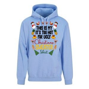 This Is My It's Too Hot For Ugly Christmas Sweater Unisex Surf Hoodie