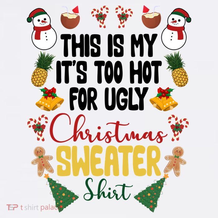 This Is My It's Too Hot For Ugly Christmas Sweater Bucket Hat